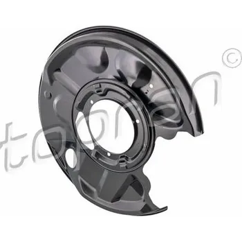 Brzdový kotouč Ochranný plech proti rozstřikování, brzdový kotouč TOPRAN 409 532