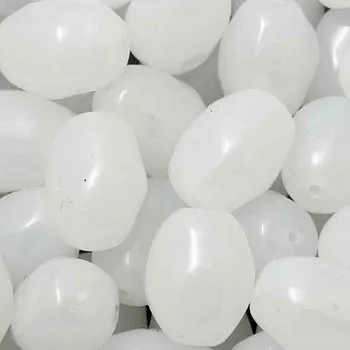 Korálek CZ Korálek mačkaný GRANULE 16/11mm alabastr