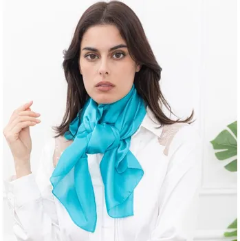 Šála Classic Scarf Jednobarevná petrolejová šála na krk, bez vzoru-pléd přes ramena-štola na ramena-plážové pareo