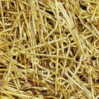 Materiál na výrobu šperku Crystal-ZONE Ketlovací jehla 14mm zlato 5g