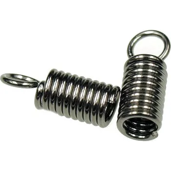 Materiál na výrobu šperku CZ Koncovka na návlekový materiál 3mm antracit