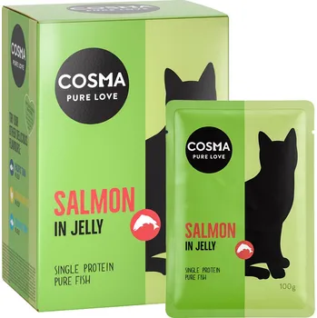Krmivo pro kočku 6x100g Cosma Original kapsička losos v želé