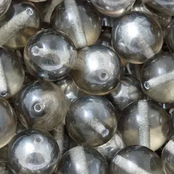 Korálek CZ Korálek mačkaný KULIČKA 12mm kouřová ALU