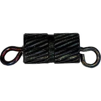 Materiál na výrobu šperku CZ Bižuterní šroubová záponka 9mm černá