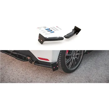 Tuning Maxton Design difuzory pod zadní nárazník s křidélky ver.2 pro Toyota GR Yaris Mk3, plast ABS bez povrchové úpravy SLEVA 5%