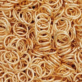 Materiál na výrobu šperku Crystal-ZONE Spojovací kroužek 12mm ROSE GOLD 4ks