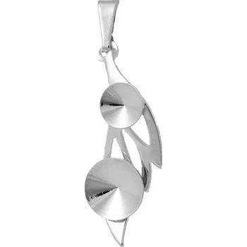 Korálek Crystal-ZONE Přívěsek WING Rivoli 6+8mm rhodium