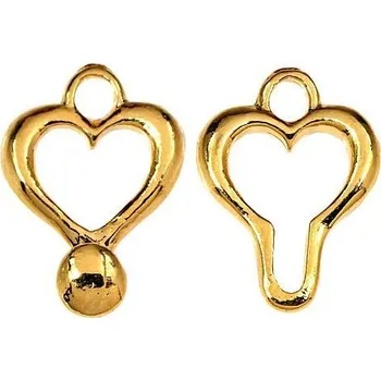 Materiál na výrobu šperku Crystal-ZONE Zapínání ozdobné zlato