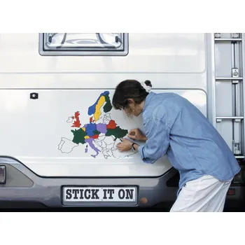 Příslušenství ke karavanu Sada nálepek Evropa