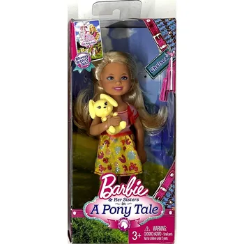 Panenka CHELSEA with Yellow Bunny (Chelsea se žlutým králíčkem) - Barbie & her Sisters in a Pony Tale, rok 2012