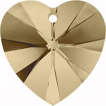 Náramek Swarovski Swarovski® Crystals Heart 6228 10,3/10mm Golden Shadow