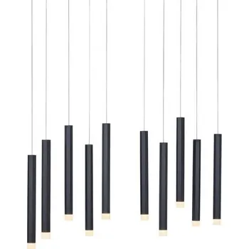 JUSTLIGHT BRUNO LED závěsné svítidlo, černá, teplá bílá, IP20, do interiéru 3000K - LEUCHTEN DIREKT / JUST LIGHT LD 15206-18