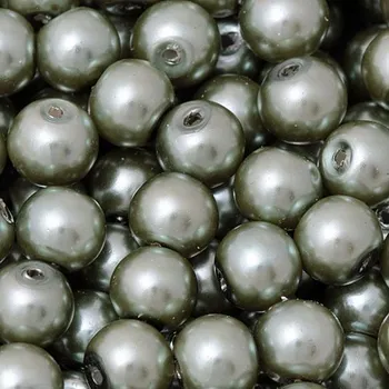 Náramek CZ Vosková perle KULIČKA 5mm zelená