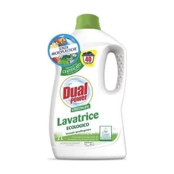Prací gel Dual Power Greenlife Lavatrice ekologický koncentrovaný prací gel na bílé i barevné prádlo, 40 praní 2 l
