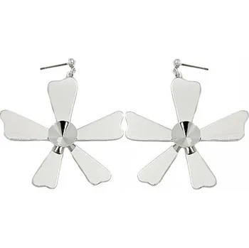 Náušnice Crystal-ZONE Náušnice bimbací pětilístek LUX Rivoli 12mm rhodium
