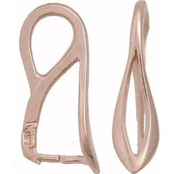 Materiál na výrobu šperku Crystal-ZONE Šlupna lístek 7/16mm Rose Gold