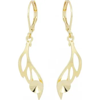 Náušnice Crystal-ZONE Náušnice WING Rivoli 6mm gold plating 24kt