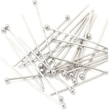 Nýt EU Ketlovací nýt s kuličkou 50/0,7mm stříbro (20ks)