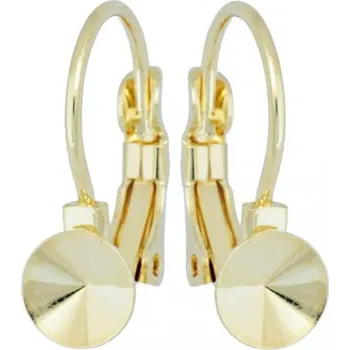 Náušnice Crystal-ZONE Náušnice KIDS Rivoli 6mm gold plating 24kt