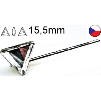 Spona na kravatu Crystal-ZONE Vlasová spona na Delta 4717 15,5mm rhodium