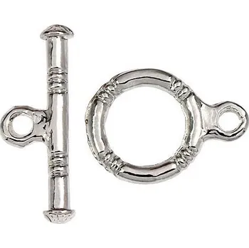 Materiál na výrobu šperku Crystal-ZONE Americká záponka rhodium