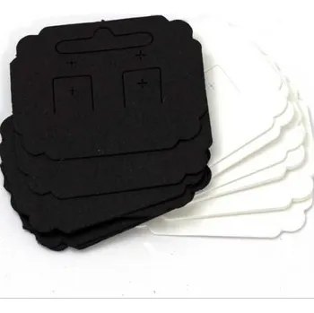 Náušnice Crystal-ZONE Kartička na náušnice 55 / 42mm bílá