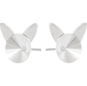 Náušnice Crystal-ZONE Náušnice CAT Rivoli 8mm rhodium