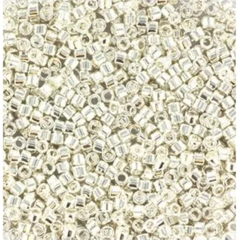 Náramek Miyuki Delica 11/0 bright sterling plated (DB-551)