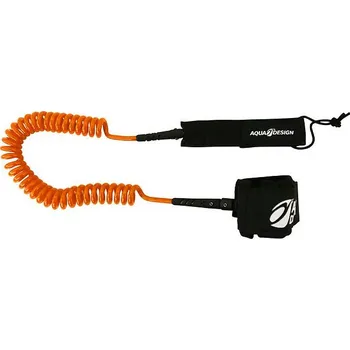 Leash AQUADESIGN 10' oranžový - pojistný řemínek pro paddleboardy