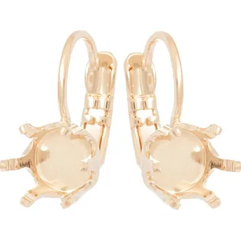 Náušnice Crystal-ZONE Náušnice kids Chaton Diamond ss34 rose gold