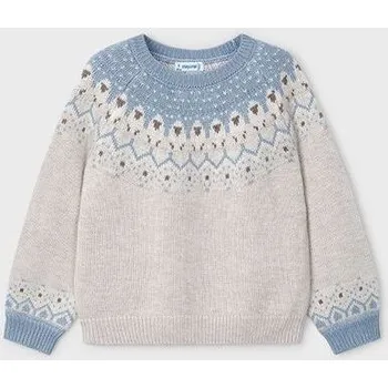 Dívčí svetr dětský vzorovaný svetr dívčí Mayoral 4358-20 velikost 116