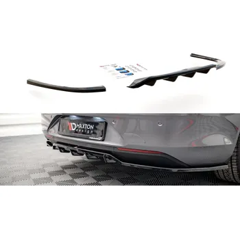 Tuning Maxton Design středový spoiler pod zadní nárazník s žebrováním pro Opel Insignia Mk2, plast ABS bez povrchové úpravy SLEVA 5%