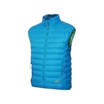 Pánská bunda WARMPEACE DRAKE winter blue/mint XL; Modrá vesta + DÁREK DLE VÝBĚRU!