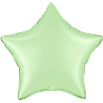 Balónek Party Pal Fóliový balónek, hvězda, pistáciová matná, 45cm