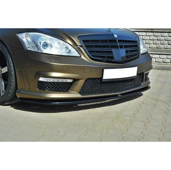 Nárazník Maxton Design spoiler pod přední nárazník pro Mercedes třída S W221/AMG, plast ABS bez povrchové úpravy SLEVA 5%