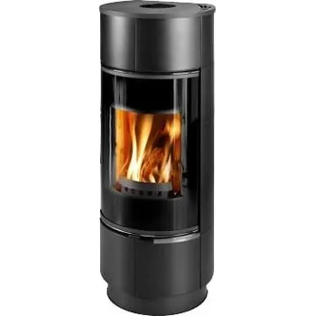 Krbová kamna Krbová kamna ATIKA PLUS keramika černá-matná s akumulací, černý lak