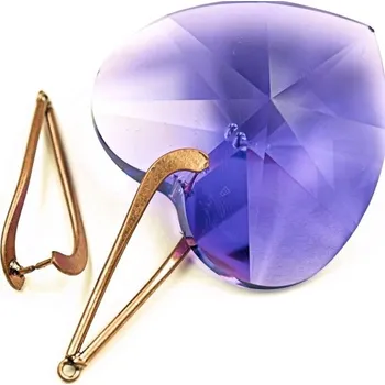 Materiál na výrobu šperku Crystal-ZONE Šlupna ozdobná 32mm stará měď