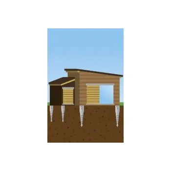 Rám na obraz Základový rám na zemních vrutech včetně montáže (Andrea 11,2 + 7,9 m2)