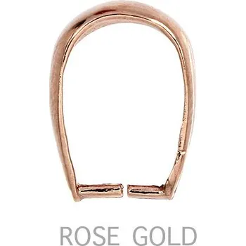 Materiál na výrobu šperku Crystal-ZONE Šlupna 5,5/12mm ROSE GOLD