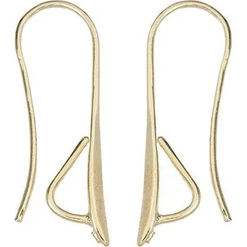 Rybářský háček CZ Náušnicový háček 22mm gold plating 24kt