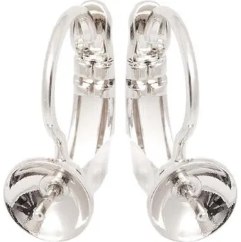 Náušnice Crystal-ZONE Náušnice KIDS crystalPEARLS 8mm rhodium