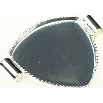 Materiál na výrobu šperku Crystal-ZONE Spojovací komponent Trojhran 20mm ag clear