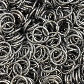 Materiál na výrobu šperku Crystal-ZONE Spojovací kroužek 8mm antracit 2g