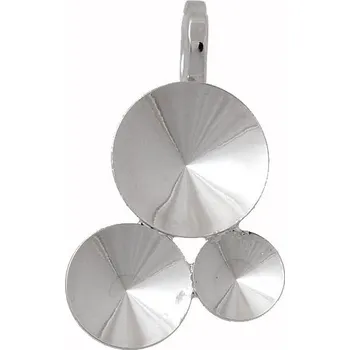 Přívěsek Crystal-ZONE Přívěsek závěs HEART Rivoli 6/8/10mm rhodium