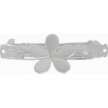 Materiál na výrobu šperku Crystal-ZONE Francouzská spona Kapka 5/13/8mm platina