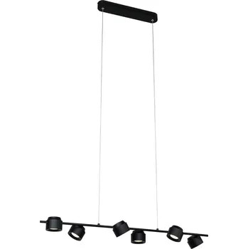 PAULMANN LED závěsné svítidlo 3-krokové-stmívatelné Puric Pane 6x4,5W černá - PAULMANN P 79773