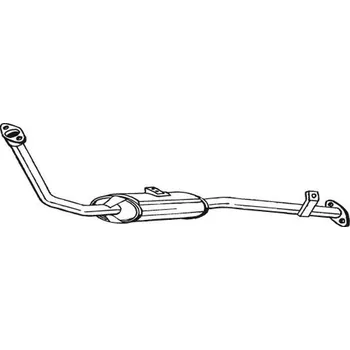 Výfukový systém Přední tlumič výfuku BOSAL 278-041