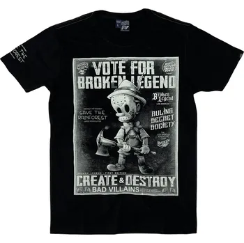 Pánské tričko YAKUZA Tričko Broken Legend 007 černé - XL