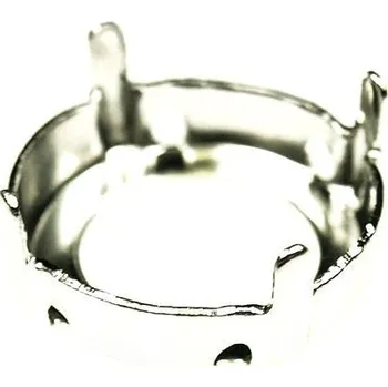 Korálek Crystal-ZONE Našívací kotlík Rivoli 14mm rhodium