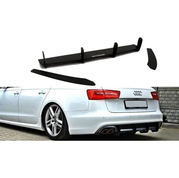 Autodíl Maxton Design difuzor zadního nárazníku s bočními nástavci pro Audi A6 C7, pro dvojitou koncovku vlevo SLEVA 5%